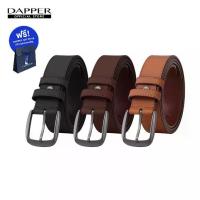 ราคา เข็มขัดDAPPER เข็มขัดหนัง Classic Vegan Leather Belt มี 3 สี + DAPPER Gift Bag (1734372689129145996)