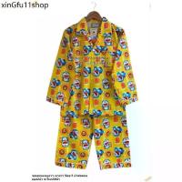 ราคา ☸ ชุดนอนแขนยาว-ขายาว อก42นิ้ว Size F ผ้าคัตตอน Doraemon โดเรม่อน ลิขสิทธิ์แท้100% No.8760◈ (1733904074244720289)