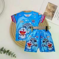 ราคา ชุดกีฬาเด็ก ลายการ์ตูน Doraemon สวย สำหรับเด็กอายุ 1.2-3 ปี เหมาะสำหรับทั้งเด็กหญิงและเด็กชาย สีม่วงสำหรับเด็กหญิง สีชมพูสำหรับเด็กชาย รวมกางเกงและเสื้อเชิ้ต (VN2) (1732248001641612564)