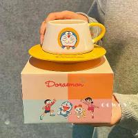 ราคา 2026 Doraemon Collaboration Coffee Cup and Saucer Set High-Value Ceramic Mug Creative Gift for Women Water Cup (1733536438292153472)