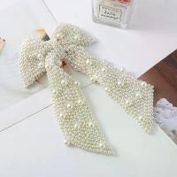 ราคา Cross-Border New Korean Version Pearl Bow Hair Clip Fashion Sweet Hair Accessory Sweet Girl Small Bow Hair Accessory (1733998838922904840)