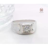 ราคา Signet Diamond Ring แหวนเพชรเม็ดเดี่ยวชาย (1733755328665716237)