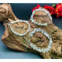 ราคา diamond tennis braceletNatural Herkimer diamond quartz bracelet sparkling Herkimer diamond quartz available in small medium large size (1734424925569910593)