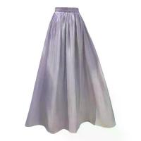 ราคา Purple Flowing Satin A-line Skirt with Puffed Hem and Pleats Long Skirt กระโปรงยีนส์ สาวอวบ กระโปรงลาย ไทย ไซส์ ใหญ่ คน อ้วน black skirt white skirt (1733031940258891495)