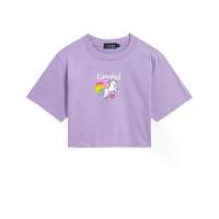 ราคา CARNIVAL CNVXCARECR003PP CARE BEARS PONY CROPPED T-SHIRT PURPLE (1734183570311841747)