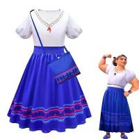 ราคา Magic Full House Dress Purple Princess Dress Girls' Dress Encanto Mirabel Cosplay Performance Costume (1733496071906690360)