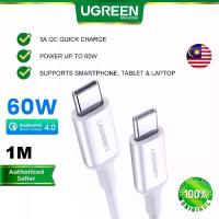 ราคา UGREEN Type C To USB C Cable PD 60W 3A Qualcomm 2.0 3.0 QC Quick Charge Fast Charging Power Delivery Data Transfer Apple iPhone 15 Pro Max iPad Air Pro Macbook Air Pro Smartphone (1734213910824912627)