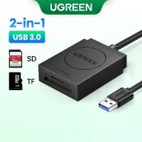 ราคา จัดส่งฟรี กทม ที่นิยมมากที่สุด Ugreen SD Card Reader USB 3.0 Dual Slot Flash Memory Card Reader TF SD Micro SDXC SDHC MMC RS-MMC Micro SDXC Micro SDHC UHS-I สําหรับ Mac Windows L (1733546268064384371)