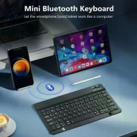 ราคา พร้อมส่งจากไทย Mini Bluetooth Keyboard Wireless Keyboard Rechargeable For Phone Tablet Russian Spanish Keyboard For Android ios Windows (1733499293469411273)