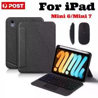 ราคา Wireless Bluetooth Keyboard Ultra Thin Detachable with Leather Case for iPad Mini 6 7 A17 Pro 2024 8.3 Inch Built-in Trackpad & Mouse Support (1733873349623710781)