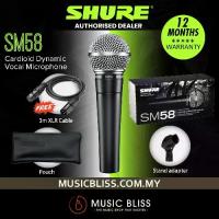 ราคา Shure SM58-LC Handheld Dynamic Vocal Microphone Includes Stand Adapter, Zippered Carrying Case (1733948941093930675)