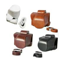 ราคา กระเป๋าหนังสำหรับกล้อง เคสสำหรับ Canon EOS M5 EOS M50 EOS M50 II พร้อมสายคล้อง (1733226115788539076)