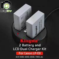 ราคา Kingma Battery & Charger Kit LP-E8 ( แบตเตอร๊่ 2ก้อน+ชาร์จเจอร์) For Canon EOS 550D, 600D, 650D, 700D, etc คําแนะนําการขายที่ร้อนแรงในเดือนนี้ (1733901549440107840)