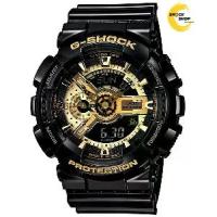 ราคา CASIO G-SHOCK นาฬิกาข้อมือผู้ชาย รุ่น GA-110GB-1A ซีรีส์ GA-110 วัสดุเรซิ่น ดำทอง จีช็อค (1731686304970213400)