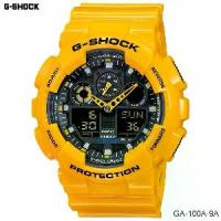 ราคา Casio G-Shock นาฬิกาข้อมือ สีเหลือง สายเรซิน รุ่น GA-100A-9 (1734441127271629976)