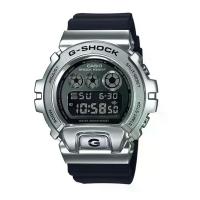 ราคา CASIO รุ่น G-SHOCK GM-6900-1DR GM-6900-1 GM-6900 สินค้าใหม่ ของแท้ รับประกันศูนย์ กรอบเงิน metal สายเรซิ่น สีดำ (1733123925108033426)