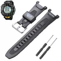 ราคา compatible withThe rubber strap is suitable for Casio Pro Trek watches, models PRG 240, PRG 40, PRG240T, PRG40T, Pathfinder series for men, sports strap, waterproof accessory. (1733961714967939053)