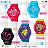 ราคา Casio baby-g นาฬิกาผู้หญิง สีดำ/ชมพู สายเรซิน รุ่น BGA-130 BGA-131 (1734441174532981912)