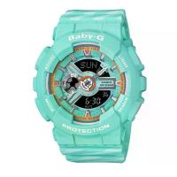 ราคา CASIO รุ่น BABY-G BA-110CH-3ADR BA-110CH-3A BA-110CH-3 BA-110CH สินค้าใหม่ ของแท้ รับประกันศูนย์ CMG 1 ปี สีเขียว ขาว (1733109778359682962)