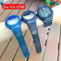 ราคา เคสเรซินใสพร้อมสายรัด, สำหรับ Casio G-SHOCK GA-2100, สายรัดข้อมือ, หน้าปัดสีรุ้ง, เข็มขัดเคส, มีให้เลือก 19 สี, อุปกรณ์เสริมสายรัด (1731953361384671842)