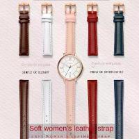 ราคา สายนาฬิกาหนังแท้สำหรับผู้หญิง มีสีชมพู ขาว แดง และดำ เหมาะสำหรับ Casio และ Fossil สายรัดข้อมือ Folli Follie ทำจากหนังแท้ 12/14 (1732697253580932129)