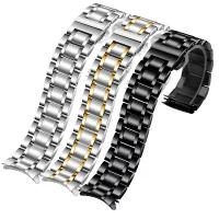 ราคา สายนาฬิกาสแตนเลส เหมาะสำหรับ Longines Casio Seiko Rossini Tissot Huawei สร้อยข้อมือสำหรับผู้ชายและผู้หญิง มีให้เลือกทั้งปลายโค้งและปลายแบน ลิงค์ปลายกาว มีขนาดความกว้าง 14 มม. 16 (1732888448646809355)