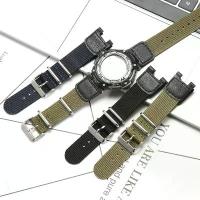 ราคา สายนาฬิกาไนลอน, เหมาะสำหรับ Casio SGW-100 Sgw 100 GW 3000 3500 PAS-400B PAS410 PAW1300, สายนาฬิกาสปอร์ตผู้ชาย, อุปกรณ์เสริมนาฬิกา, ขนาด 24 มม. (1732921511216579617)