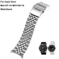 ราคา สายโลหะเหล็กดำน้ำ, สำหรับนาฬิกา Casio Duro Mdv107-1A และ MDV106-1A, สายรัดข้อมือ 22 มม., สายนาฬิกา, อะไหล่ (1732754253873972257)