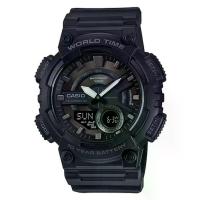 ราคา CASIO รุ่น AEQ-110W-1BVDF AEQ-110W-1B AEQ-110W-1 AEQ-110W AEQ-110 เรซิ่น น้ำหนักเบา ใส่สบาย สินค้าใหม่ ของแท้ รับประกันศูนย์ CMG สีดำ ล้วน (1733174344002865042)