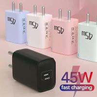 ราคา Fast Charging 45W USB Type C Charger PD 3.0 Quick Charge USB C Wall Charger Adapter For iPhone 15 Xiaomi Huawei Samsung Google (1733981065362966259)