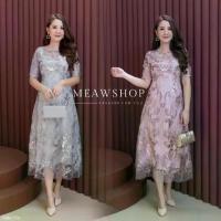 ราคา ชุดเดรสผ้าปักไหมไล่สี ปักเลื่อมวิบวับ M-4XL ชุดออกงาน ชุดไปงาน ชุดราตรียาว ชุดออกงานกลางคืน ชุดปักเลื่อม Amor #774 (1734293833653323172)