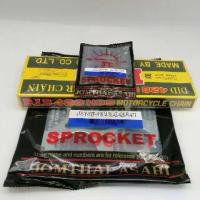 ราคา โซ่สเตอร์ชุดYAMAHA, M-SLAZใช้กับR-15ตัวเก่า(ข้อหนา428)SPARK-135เอ็กไซเตอร์(6รู) (1734256734267409644)