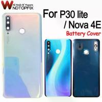 ราคา ฝาหลังแบตเตอรี่, 6.15", สำหรับ Huawei P30 Lite, เคสกระจกด้านหลังประตู, ใหม่สำหรับ Huawei Nova 4E, ฝาครอบแบตเตอรี่พร้อมเลนส์กล้อง (1731473427685671970)