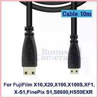 ราคา สาย HDMI 10m ต่อฟูจิ X10,X20,X100,X100S,XF1,X-S1,FinePix S1,S8600,HS50EXR เข้ากับ HD TV,Projector cable for FujiFilm (1734431371132503770)