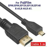 ราคา สาย HDMI ยาว 5m ต่อกล้องฟูจิ X-A3,X-A5,X-A7, FinePix XP80,XP90,XP120,XP130,XP140 เข้ากับ HD TV,Monitor FujiFilm cable (1734434067661227631)