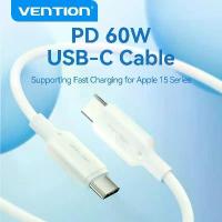 ราคา Vention USB Type C Cable 60W 3A Fast Charging Wire Mobile Phone USB For iPhone 15 Huawei Xiaomi Realme Samsung USB C Data Cord (1733538622810916401)
