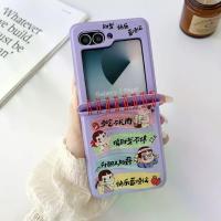 ราคา Notebook Cartoon Doll Suitable for Galaxy Z Flip 7/6/3/4 Phone Case Samsung 5th Generation Foldable Protective Cover (1733661895719749269)