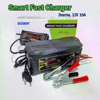 ราคา เครื่องชาร์จแบตเตอรี่ SUOER Smart Fast Charger 12V 10A ชาร์จแบตเตอรี่แห้ง แบตเตอรี่รถยนต์ รถมอเตอร์ไซด์ รุ่น SON-1210D+ (1734397602333295824)