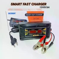 ราคา เครื่องชาร์จแบตเตอรี่ SUOER Smart Fast Charger 12V 6A ชาร์จแบตเตอรี่แห้ง แบตเตอรี่รถยนต์ รถมอเตอร์ไซด์ รุ่น SON-1206D (1734397027105932496)
