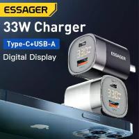 ราคา [COD] เครื่องชาร์จเดินทาง Essager 33W Gallium Nitride เครื่องชาร์จไนไตรด์แกลเลียม ESSAGER PD+QC 33W Charger (1732870224268133389)