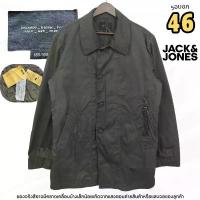 ราคา JACK & JONES (Orlando Bloom Limited Edition) Trench Coat สีเขียวเข้ม | รอบอก 46 นิ้ว | มือสอง สภาพ 93% (Like New) แนะนำ (1733710750844749558)