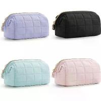 ราคา กระเป๋าเครื่องสำอาง, BAGSMART, กระเป๋าใส่เครื่องสำอางเดินทาง, แผ่นนุ่ม, สำหรับผู้หญิง, กล่องจัดระเบียบเครื่องสำอาง, กระเป๋าเปิดกว้าง, ของใช้เดินทาง, อุปกรณ์เสริมในห้องน้ำ, แปรง, ไออูฐ, ขนาด A (1733319