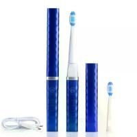 ราคา แปรงสีฟัน แปรงสีฟันไฟฟ้า แปรงสีฟันสําหรับคนจัดฟัน แปรงสีฟันไฟฟ้าแบบพกพารุ่นอัพเกรด USB ชาร์จแปรงสีฟันโซนิคสำหรับผู้ใหญ่กันน้ำพร้อมหัวแปรง 2 หัวไวท์เทนนิ่งและมีสุขภาพดี (1734028584782300817)