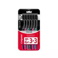 ราคา [มี 4 แพ็คให้เลือก] แปรงสีฟัน คอลเกต สลิมซอฟท์ ชาร์โคล (คละสี) Colgate Slim Soft Charcoal Toothbrush (mixed color) (1729647191323806493)