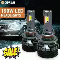 ราคา Hlxg 2PCS ไฟหน้ารถ Canbus H7 H4 H11 หลอดไฟ LED Canbus H1 H8 H9 9005 HB3 9006 HB4 9012 HIR2 Turbo โคมไฟ 6000K รถ (1732219341597083666)