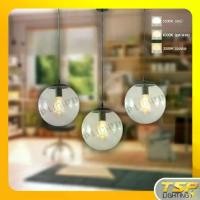 ราคา [COD] TSP Lighting │โคมไฟตกแต่งเพดาน โคมไฟ โคมไฟห้อยโป๊ะแก้วสีใส ขนาด 6" 8" 10" 12" ขั้วE27 (1732941544431388341)