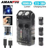 ราคา พวงกุญแจ Amanfire V20 ไฟฉาย LED EDC, หมุนหัว, ชาร์จ Type-C, ไฟฉายแม่เหล็ก, พร้อมคลิปหนีบ, ไฟทำงานแบบกระดิ่ง, โคมไฟ (1730000986452232714)
