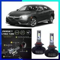 ราคา ชุดไฟหน้า LED สีขาว, 2 ชิ้น, 6000K, S1, โคมไฟ NW, สำหรับ Honda Civic (FD) 2005-2011, รวมชุดไฟหน้า (1732255604897515543)