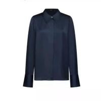 ราคา G2000 เสื้อเชิ้ตผู้หญิงแขนยาวผ้าซาตินสีกรมท่า Satin shirt เสื้อทำงานสำหรับผู้หญิง (1734355016663139593)