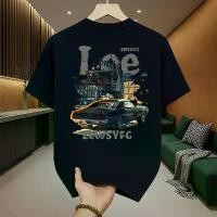 ราคา เสื้อยืดผู้ชายเท่ๆ สกรีนลายแฟชั่นหน้า-หลัง oversize t-shirt เสื้อยืดคอกลม-แขนสั้น เสื้อยืดสตรีทแฟชั่นเมกาเท่ๆ โอเวอร์ไซส์ ผ้านุ่มยืดใส่สบาย (1733904636865251018)